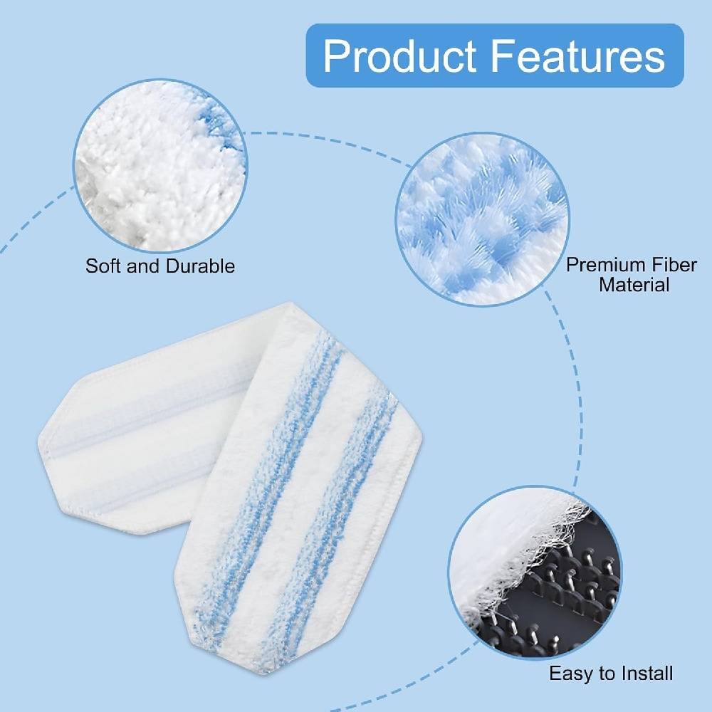 6 Rechanges pour Kit Mop Vileda H2PrO, Microfibre Absorbante - IntiMeg - Image 3