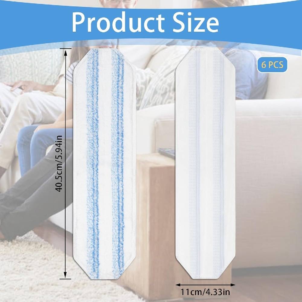 6 Rechanges pour Kit Mop Vileda H2PrO, Microfibre Absorbante -  IntiMeg - Image 2