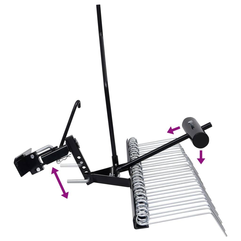 PANGIVO - Scarificateur pour tondeuse autoportée acier galvanisé noir 109 x 57.5 x 67 cm - PANGIVO - Image 5