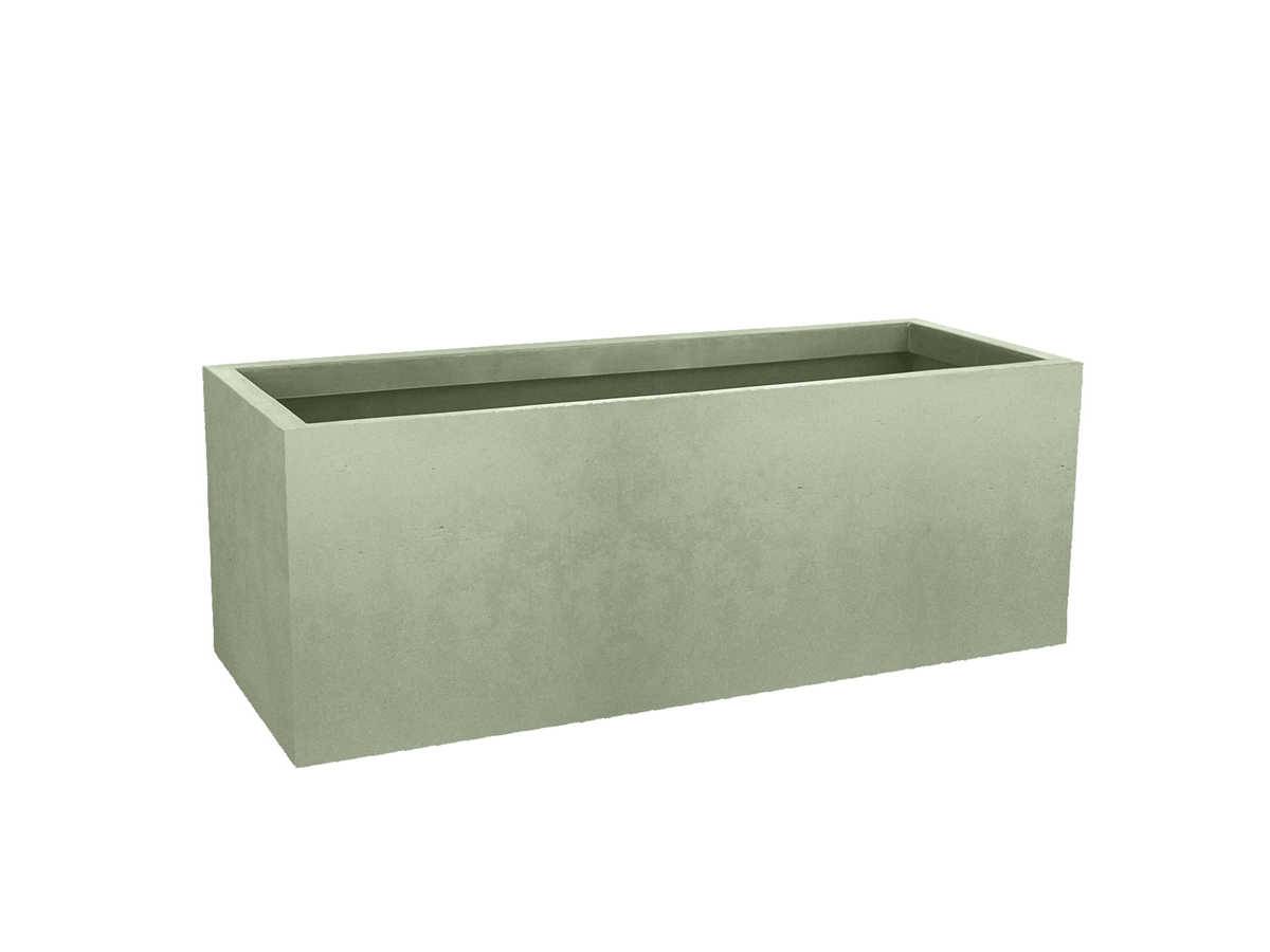 Eda - Jardinière rectangulaire Basalt Up 80 x 30 x 30 cm - 57 L - Vert amande - Eda - Image 1