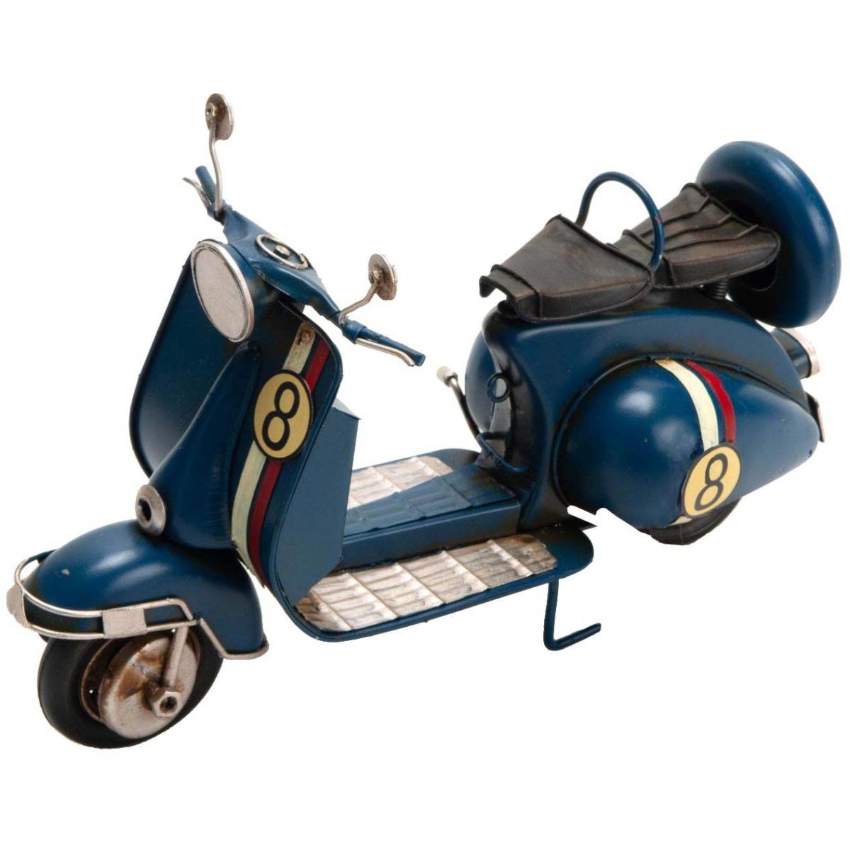 Amadeus - Scooter italien décoratif en métal Bleu