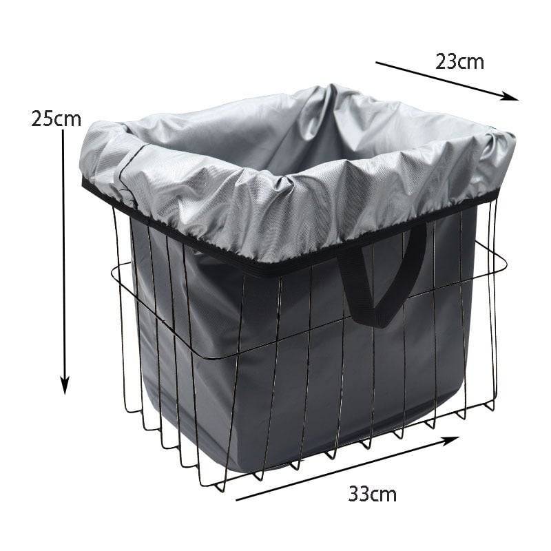 IntiMeg - Housse salon de jardin--Housse de panier de vélo noire, protection contre la neige, imperméable, anti-poussière, légère IntiMeg - Image 2