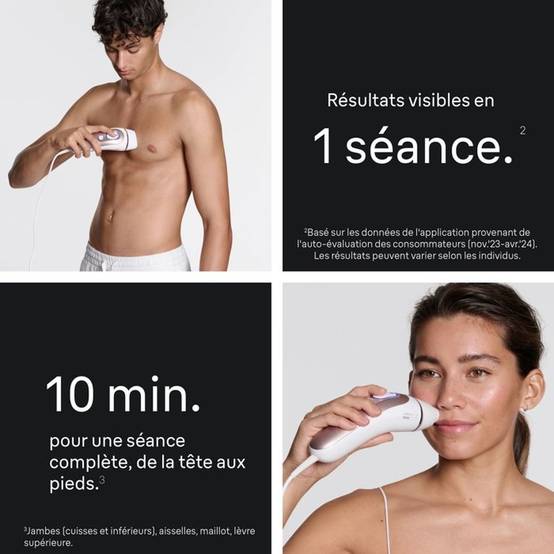 Braun - Épilateur à lumière pulsée IPL Skin i-expert Pro PL7431, capteur SkinProtect, 4 têtes - Braun - Image 3