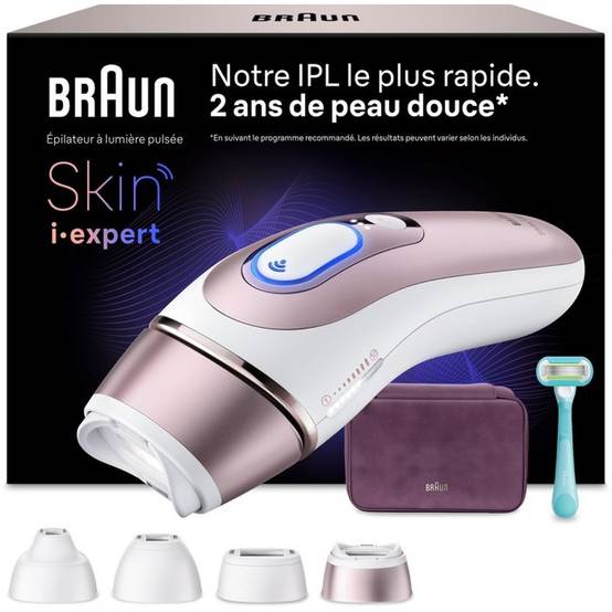 Braun - Épilateur à lumière pulsée IPL Skin i-expert Pro PL7431, capteur SkinProtect, 4 têtes - Braun - Image 2