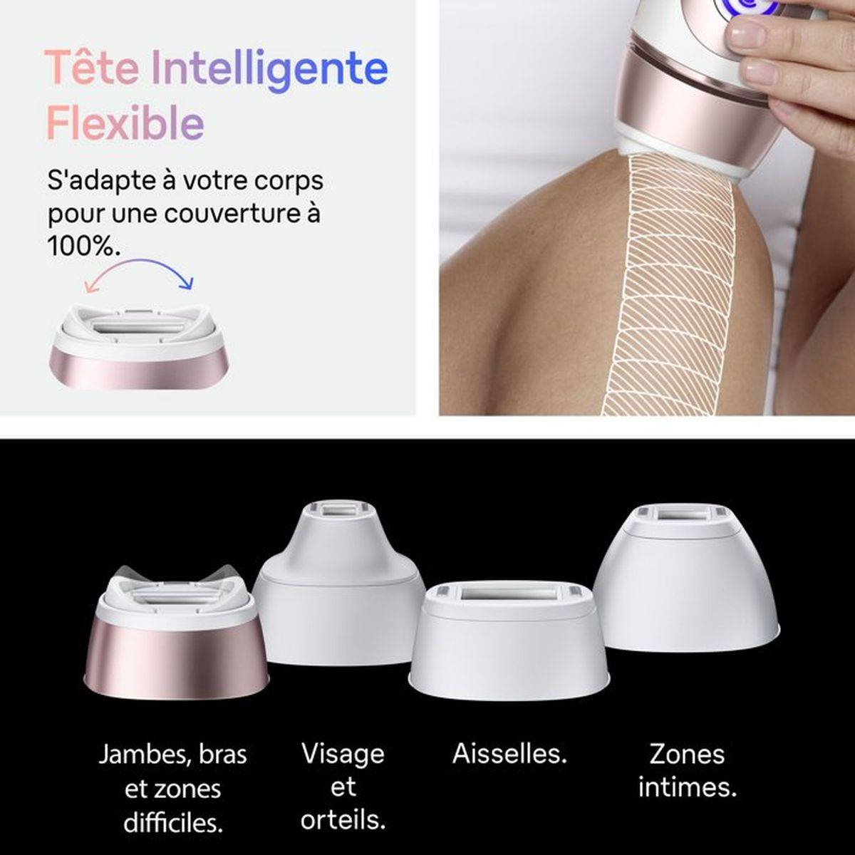Braun - Épilateur à lumière pulsée IPL Skin i-expert Pro PL7431, capteur SkinProtect, 4 têtes - Braun - Image 6