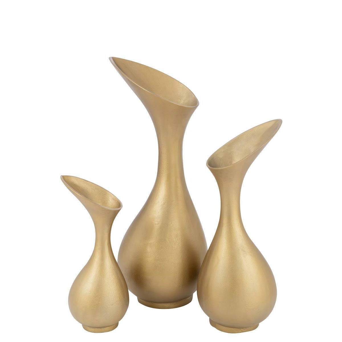 Vase Design en Aluminium "Olivia" 60cm Or - Image 2