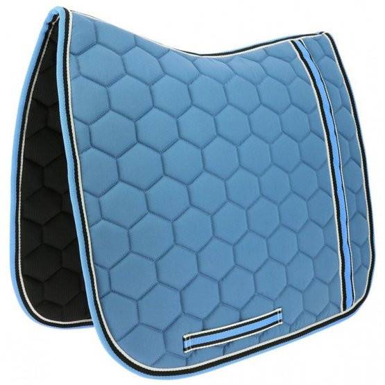 Tapis de selle EQUITHEME « Ligne" - Bleu - Imagen 1