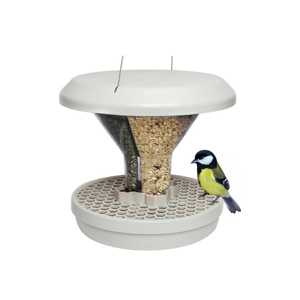 Mangeoire anti-nuisibles SMART BIRDS pour oiseaux grise SWISSINNO - Imagen 2