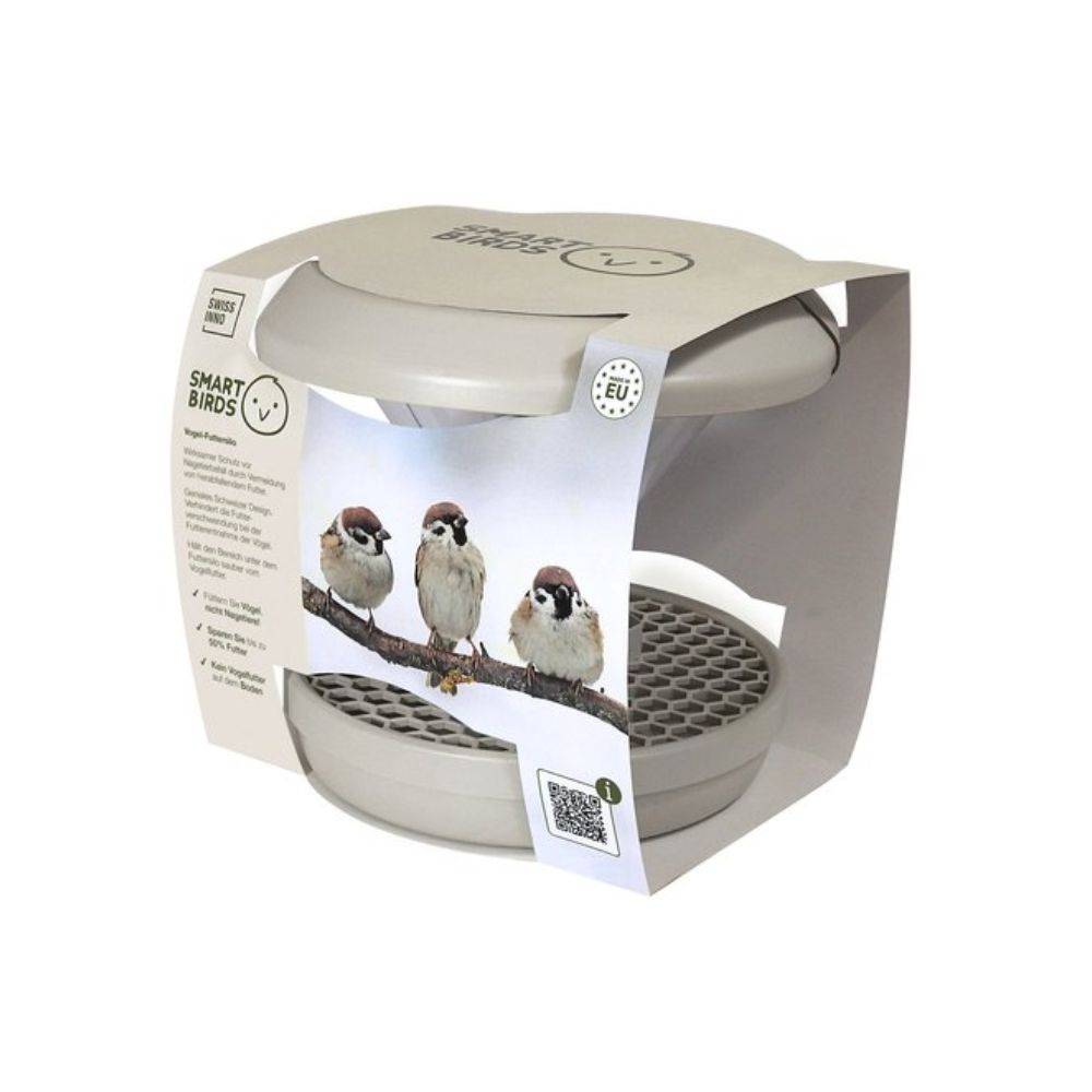 Mangeoire anti-nuisibles SMART BIRDS pour oiseaux grise SWISSINNO - Imagen 3