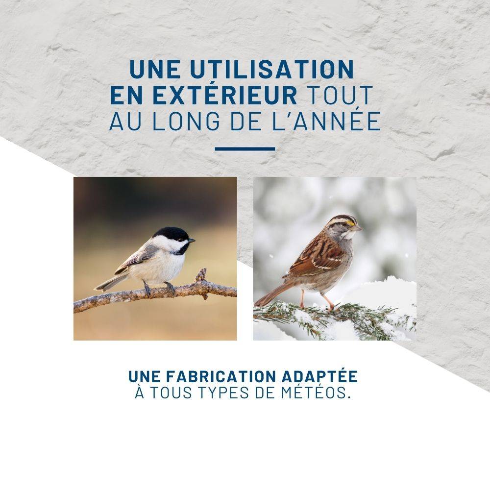 Mangeoire anti-nuisibles SMART BIRDS pour oiseaux grise SWISSINNO - Imagen 6
