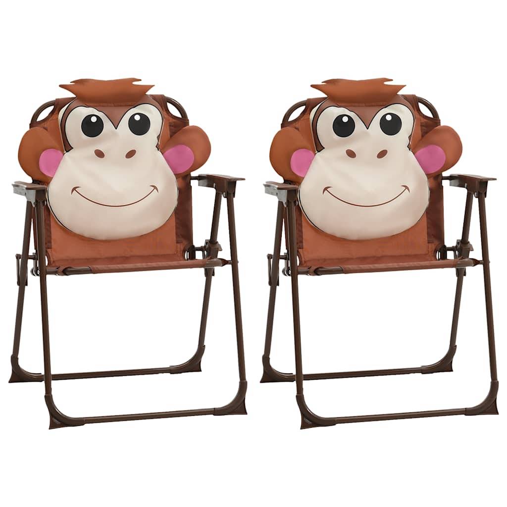 Vidaxl - Ensemble de bistro avec parasol pour enfants 3 pcs Marron vidaXL 48099 - Imagen 2
