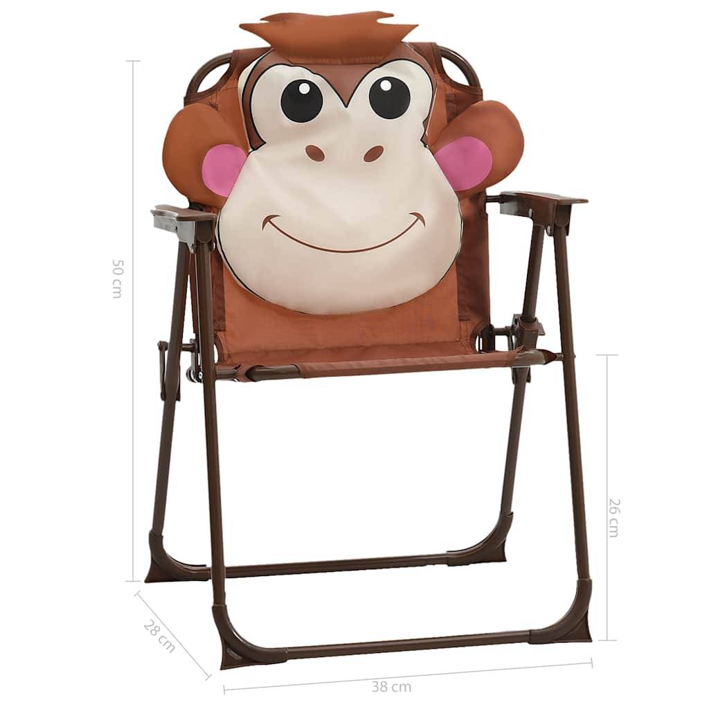 Vidaxl - Ensemble de bistro avec parasol pour enfants 3 pcs Marron vidaXL 48099 - Imagen 3