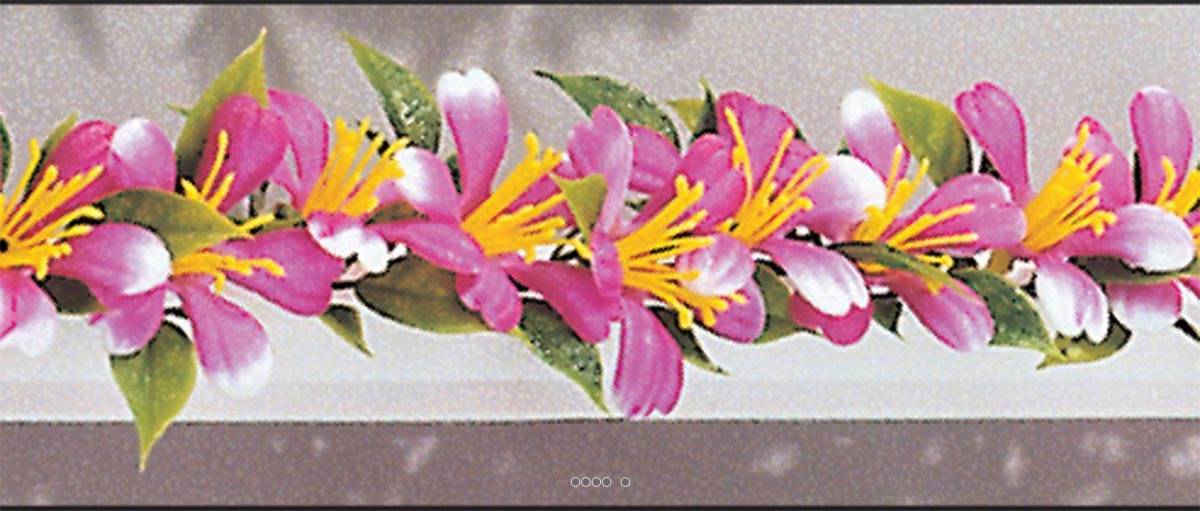 Artificielles - Barrettex12 séparateurs socle blanc L25cm fleurs de prunier factices