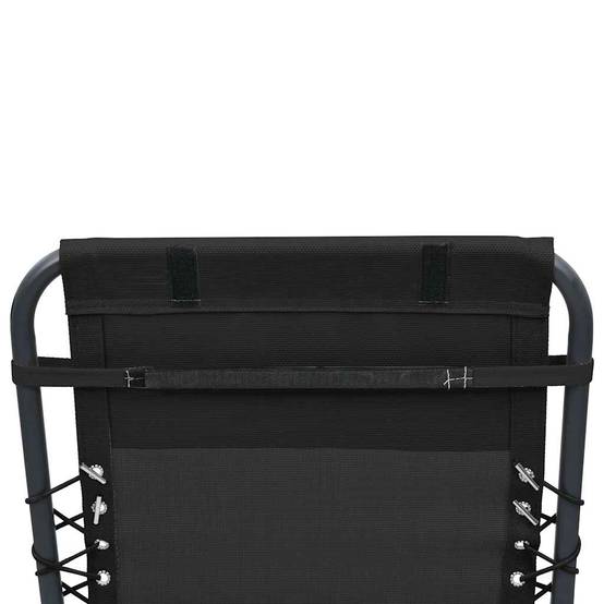 PANGIVO - Appui-tête de chaise longue textilène noir 40 x 7.5 x 15 cm - PANGIVO - Image 5