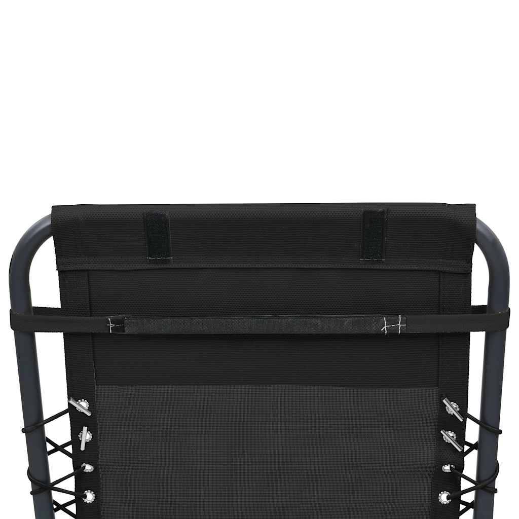 PANGIVO - Appui-tête de chaise longue textilène noir 40 x 7.5 x 15 cm - PANGIVO - Image 5