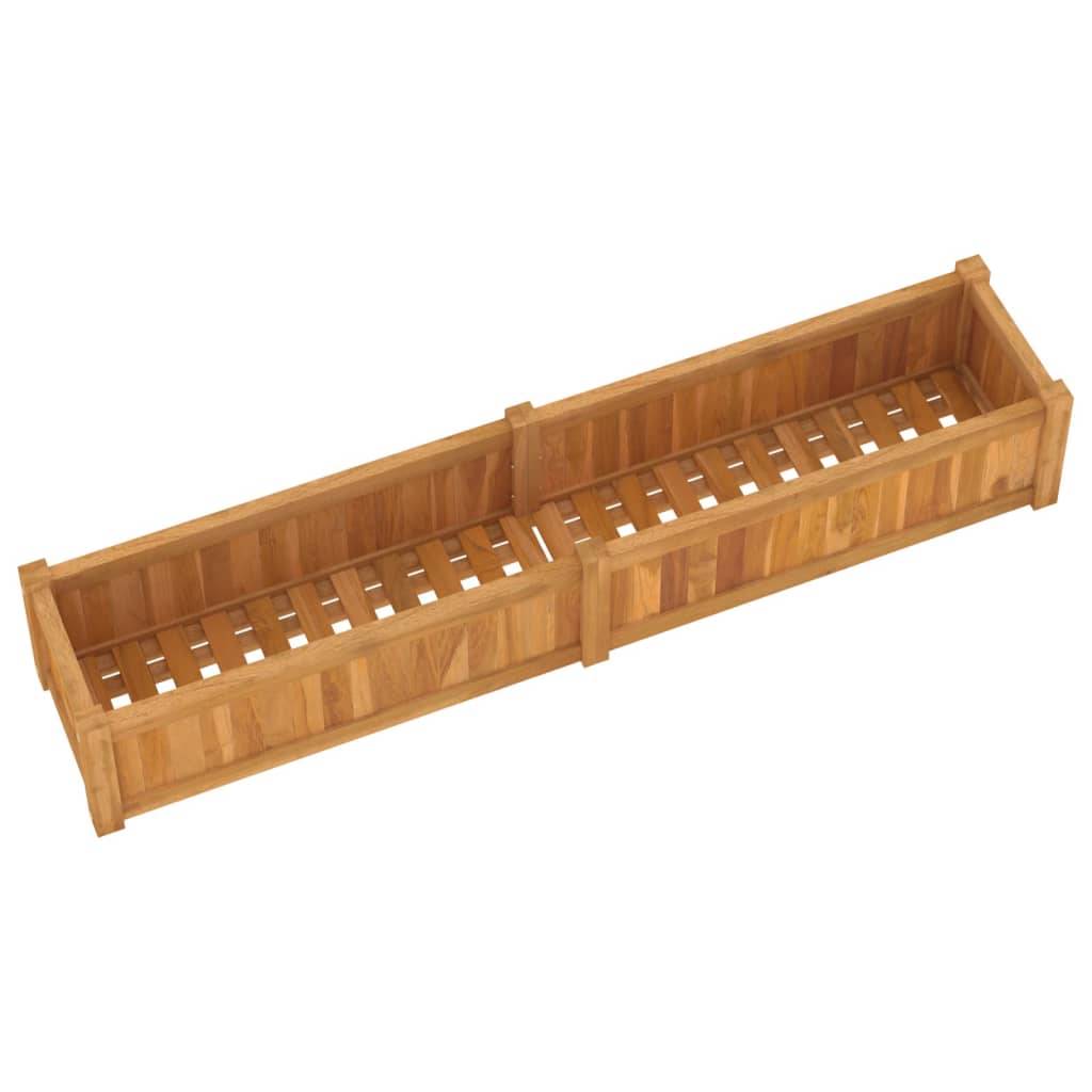 Vidaxl - Lit surélevé 150x30x25 cm bois massif de teck vidaXL 362659 - Image 7