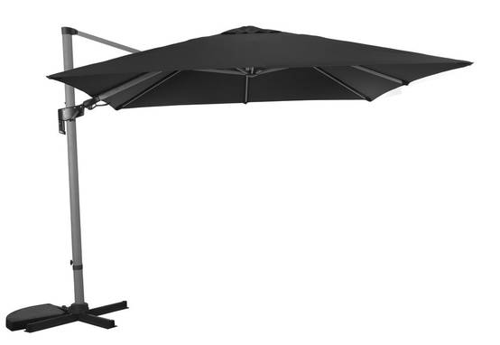 Proloisirs - Parasol Deporte 3X3 Lb Orientable - Heat Bois Flotte/Gris PROLOISIRS