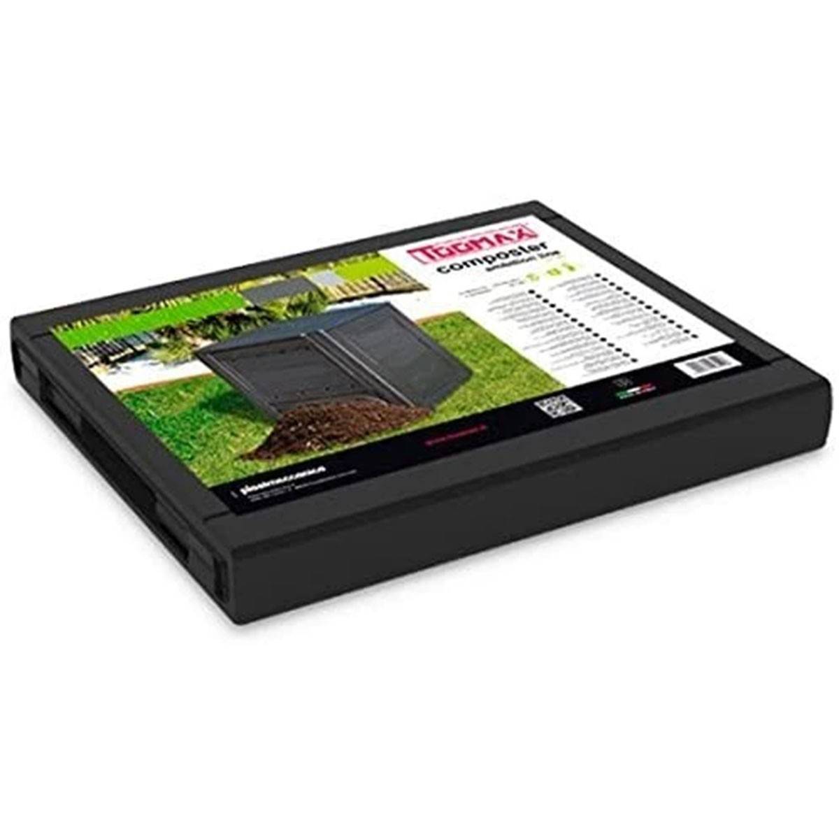 Composteur de jardin 260 Litres Noir Dim 60 x 60 x 73 cm Déchets divers TOOMAX - Imagen 4