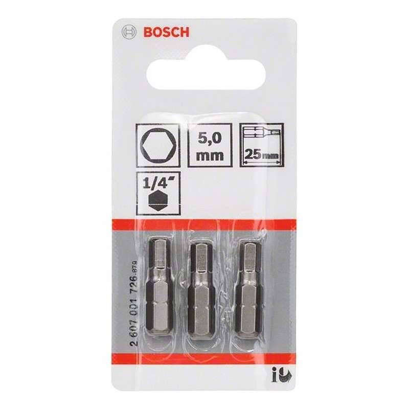 Bosch - Embouts de vissage BOSCH 2607001726 extra-dure HEX5 3 pièces Bosch - Imagen 2