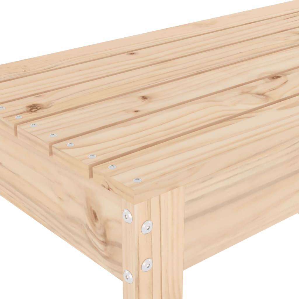 Maison Chic - Banc de jardin - Banc d'extérieur - Banquette 110x38x45 cm bois massif de pin - Imagen 6