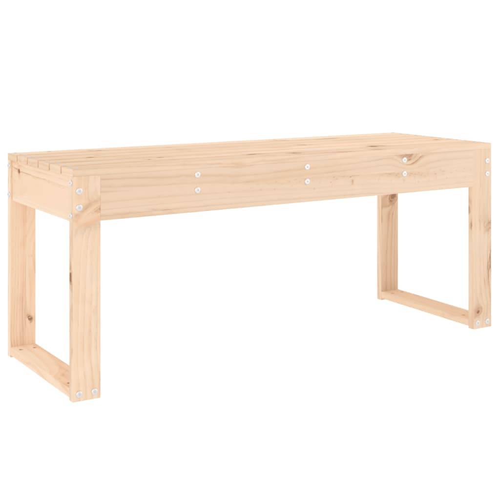Maison Chic - Banc de jardin - Banc d'extérieur - Banquette 110x38x45 cm bois massif de pin - Imagen 5