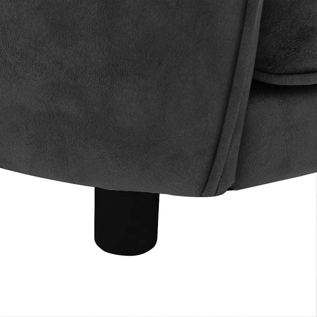 Vidaxl - Canapé pour chien Gris foncé 69x49x40 cm Peluche vidaXL 171022 - Imagen 4