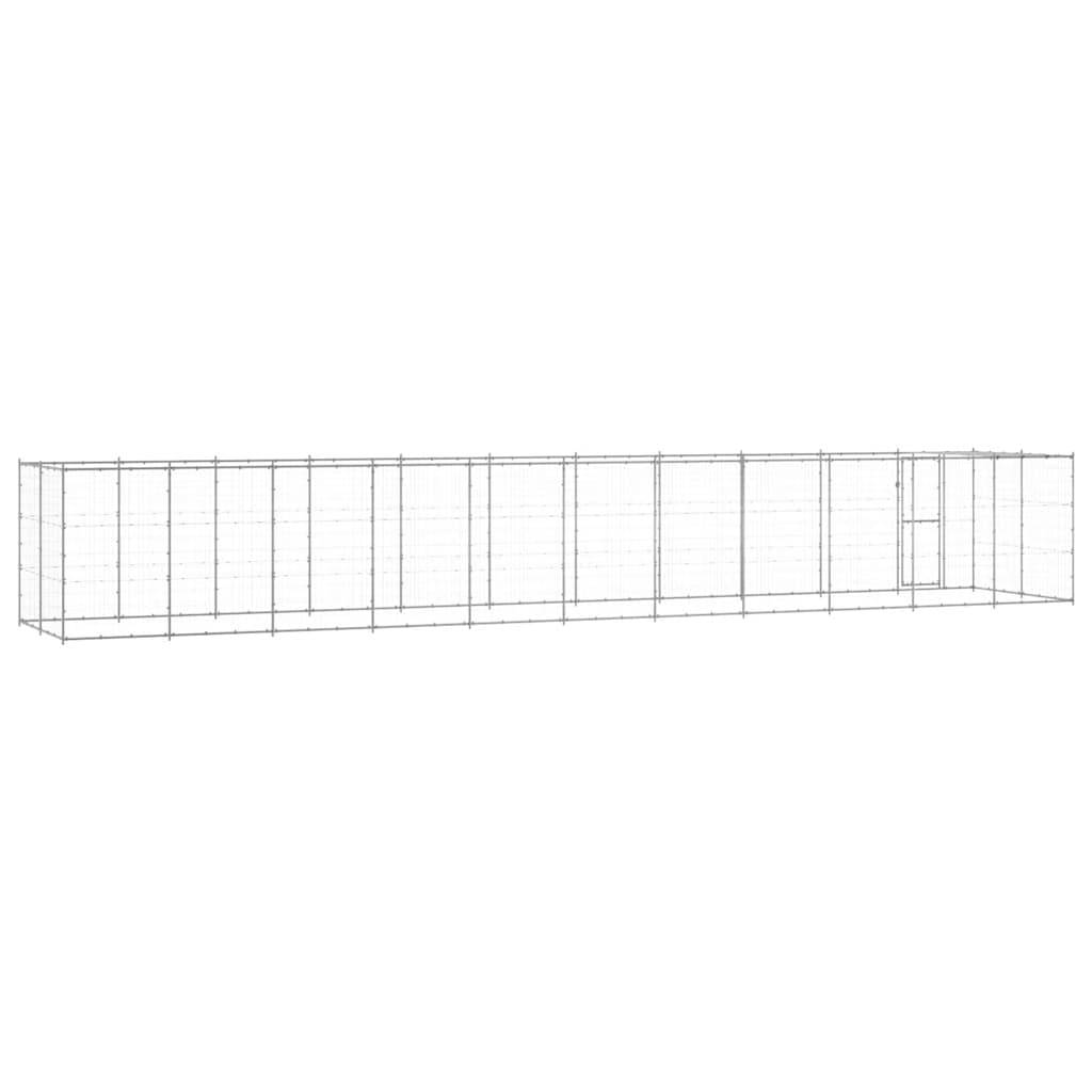 Vidaxl - Chenil extérieur Acier galvanisé avec toit 26,62 m² vidaXL 3082307 - Imagen 7
