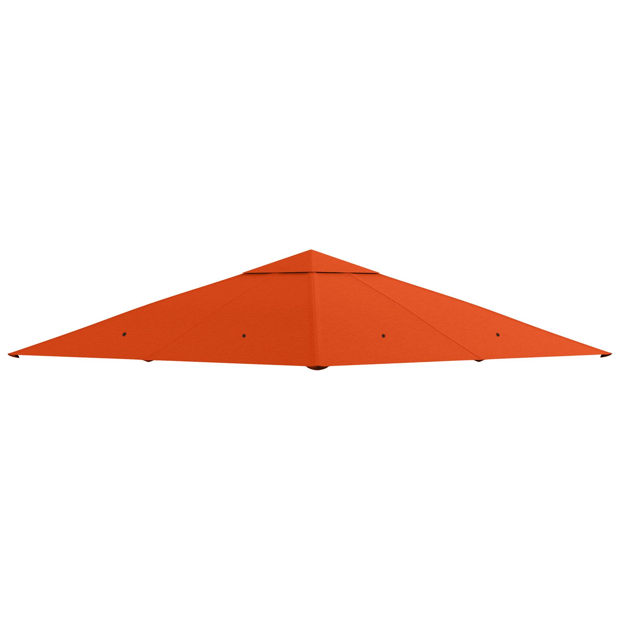 Toit de rechange pour tonnelle polyester orange 298 x 295 x 1 cm - PANGIVO - Image 1