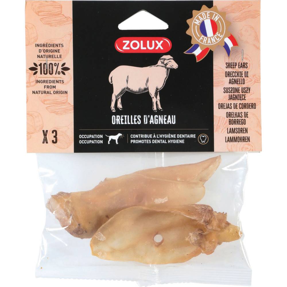 Zolux - Friandises 3 oreilles d'agneau pour chien - Imagen 2