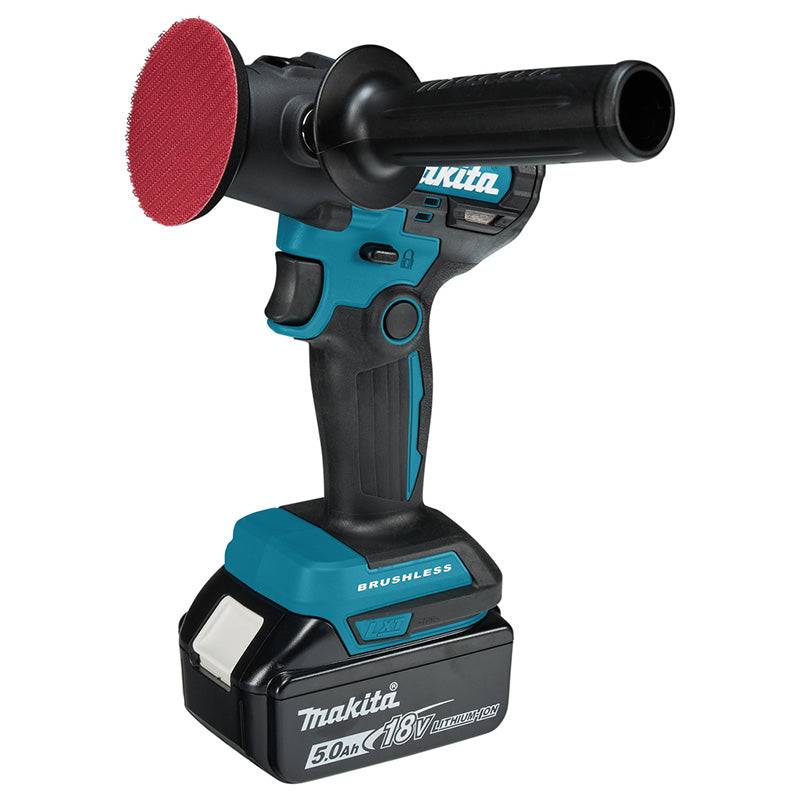 Makita - Polisseuse à batterie 50/75 mm Li-Ion LXT MAKITA DPV300RTJ avec 2 batteries 5,0 Ah, 1 chargeur et MAKPAC Makita - Imagen 2