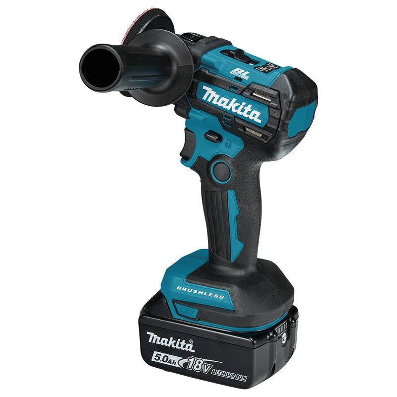 Makita - Polisseuse à batterie 50/75 mm Li-Ion LXT MAKITA DPV300RTJ avec 2 batteries 5,0 Ah, 1 chargeur et MAKPAC Makita - Imagen 3