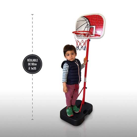 Panier de Basket sur Pied Mobile pour Enfant "Atlanta" Hauteur Réglable jusqu'à 1m35 BUMBER - Image 2