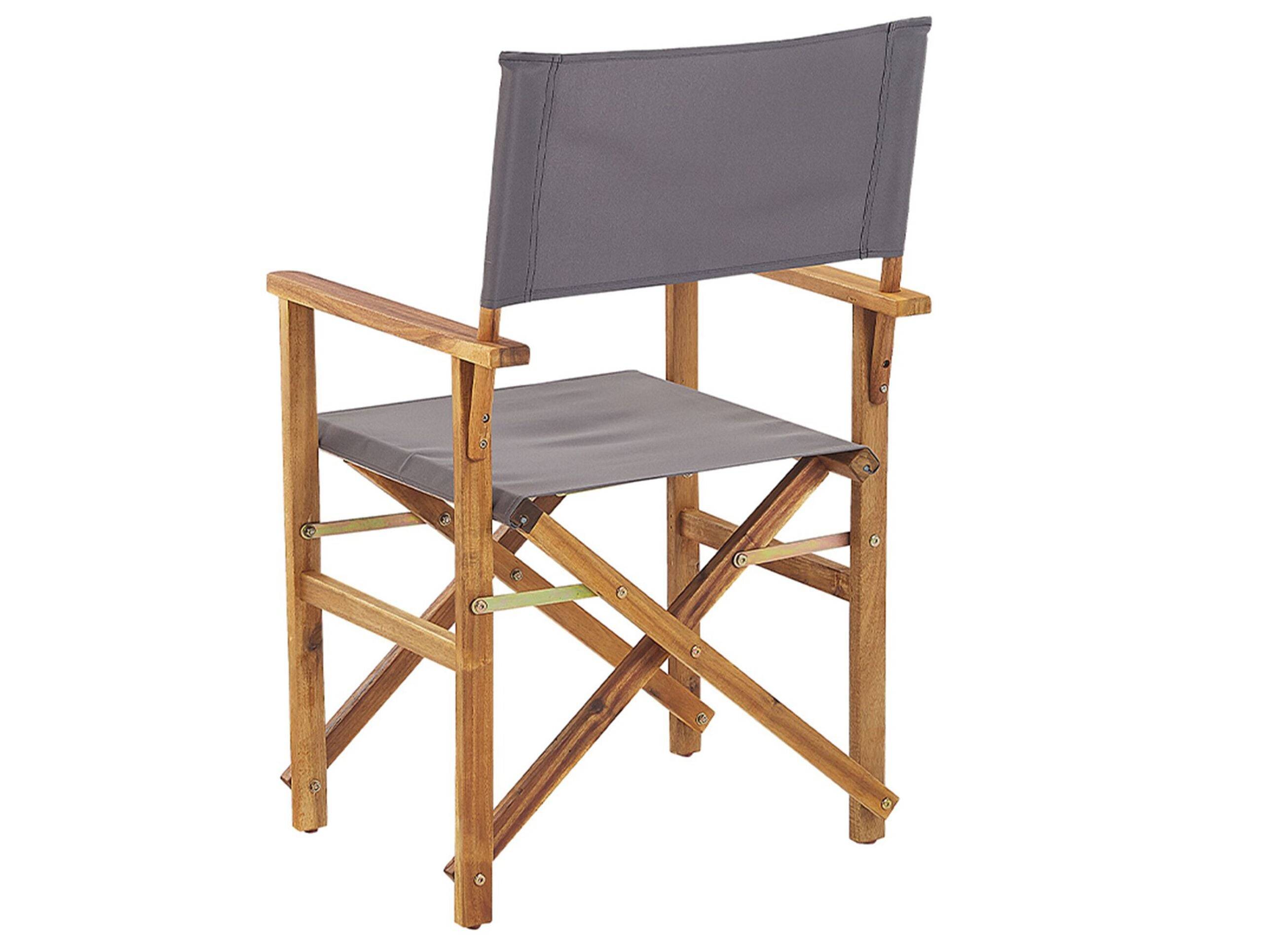 Beliani - Chaise de jardin Tissu Gris CINE - Beliani - Imagen 6