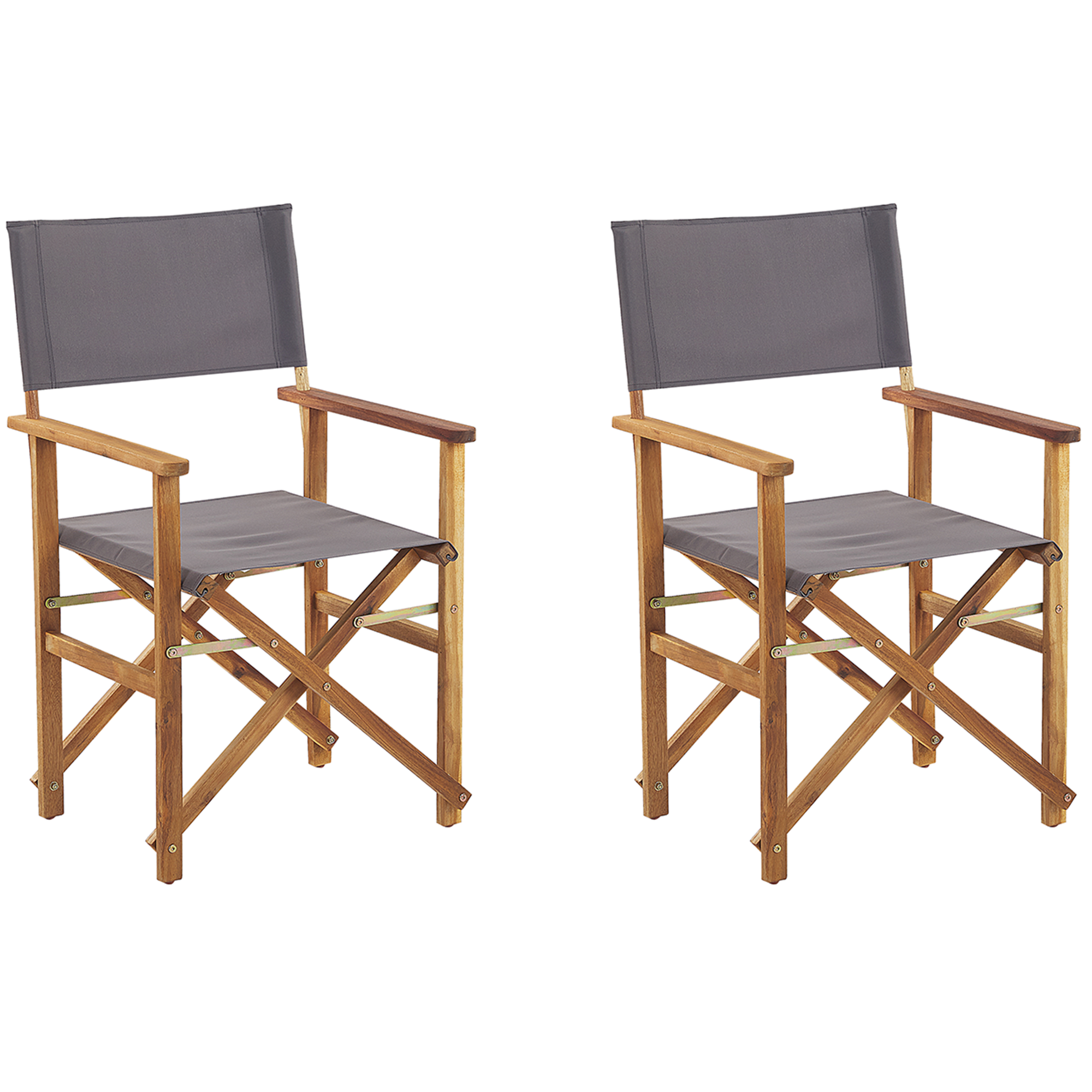Beliani - Chaise de jardin Tissu Gris CINE - Beliani - Imagen 2