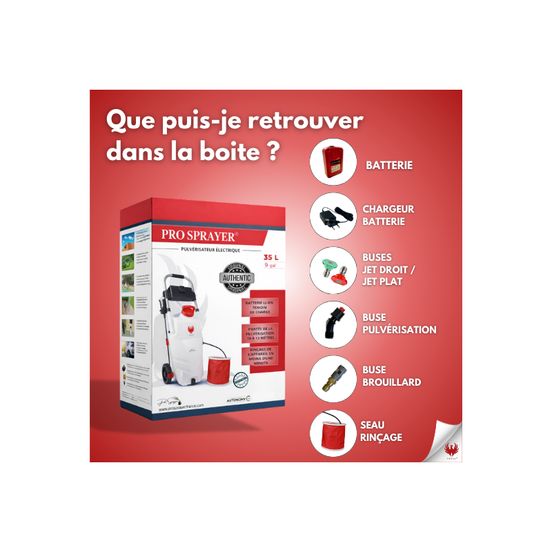 PHOENIX Pro Sprayer EVO 35L avec 2 Batteries - Pulvérisateur Électrique Autonomie 6h - Batterie Rechargeable -Toiture Jardin - Image 4