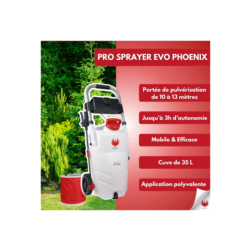 PHOENIX Pro Sprayer EVO 35L avec 2 Batteries - Pulvérisateur Électrique Autonomie 6h - Batterie Rechargeable -Toiture Jardin - Image 2