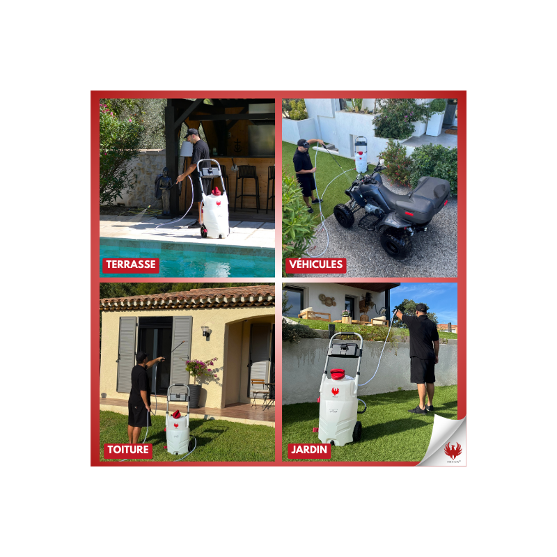 PHOENIX Pro Sprayer EVO 35L avec 2 Batteries - Pulvérisateur Électrique Autonomie 6h - Batterie Rechargeable -Toiture Jardin - Image 3