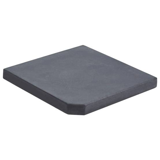 Maison Chic - Plaque de poids de parasol - accessoire parasol Noir Granite Carré 25 kg - MEUBLE PRO - Image 2