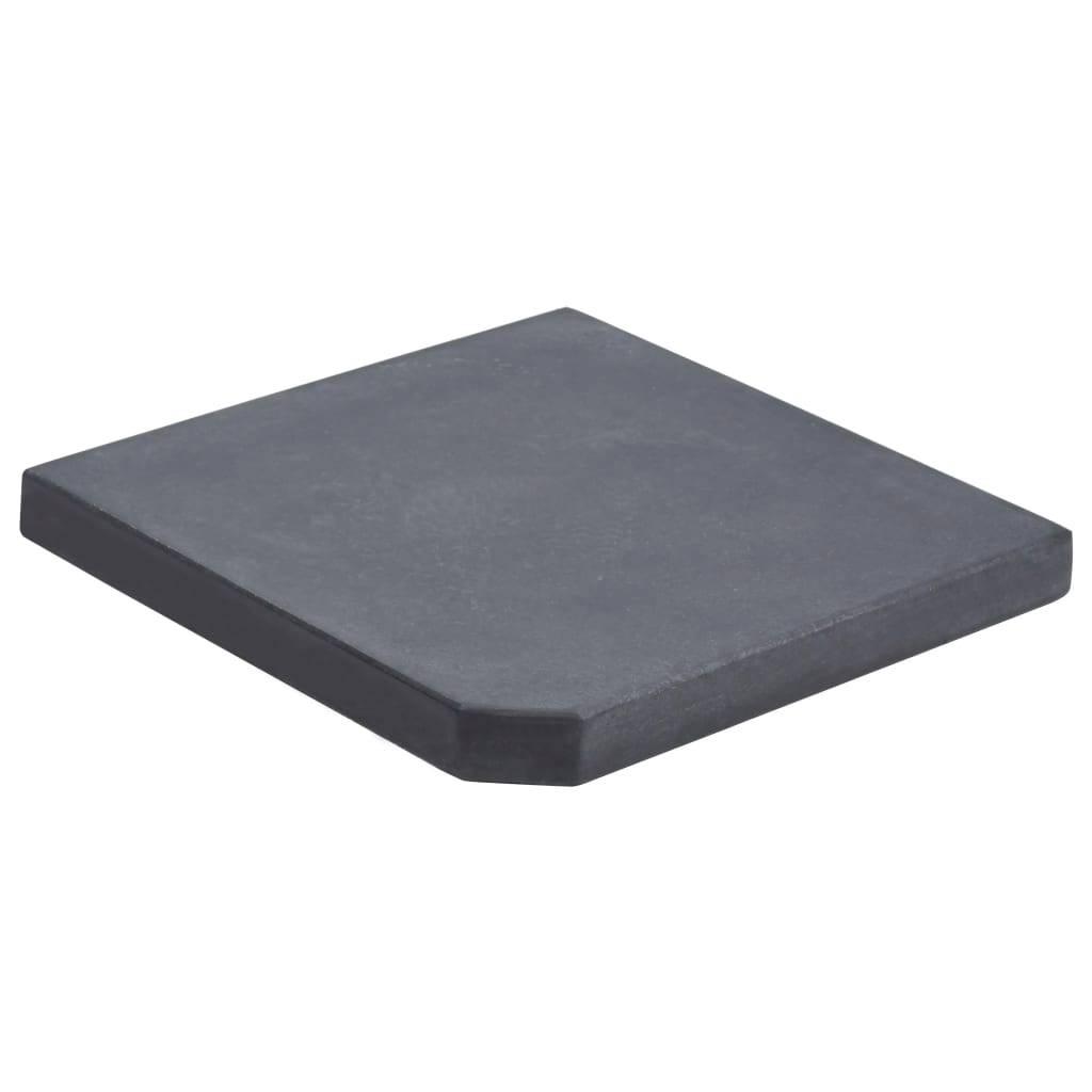Maison Chic - Plaque de poids de parasol - accessoire parasol Noir Granite Carré 25 kg - MEUBLE PRO - Image 2