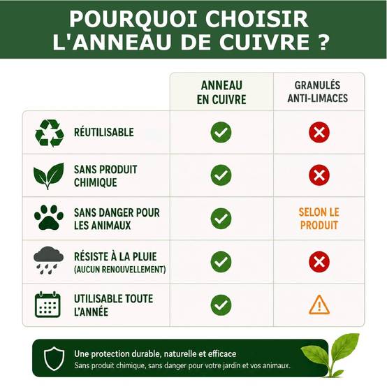 Tout pour les nuisibles - 18 Anneaux de Cuivre Anti-Limaces et Escargots SOLU'LIMACES – Ø17 cm – Protection des Salades, Fraisiers, Aromatiques, Potager et Fleurs - Image 2