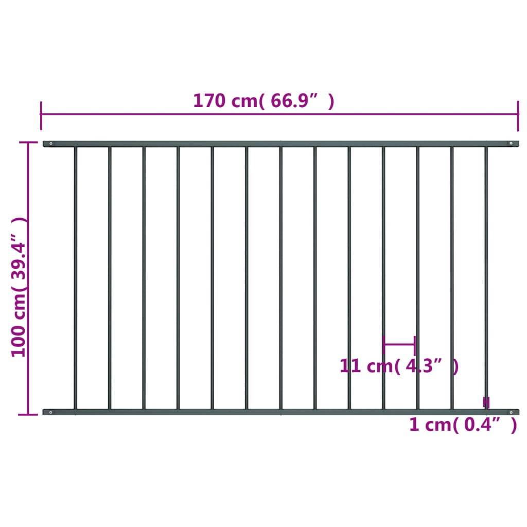 Prolenta Premium - Clotures - palissades Ballywilliam Anthracite L. 163 X H. 100 - Prolenta Premium - Image 4