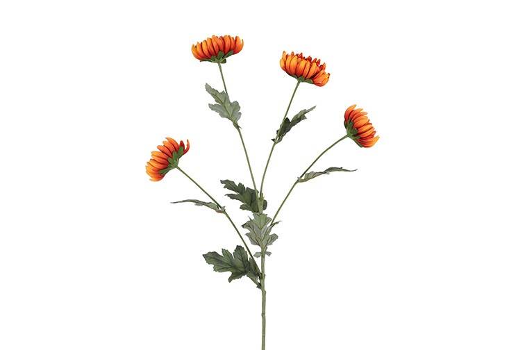 Fleur Chrysanthemum x4 orange-20x20x83,8CM