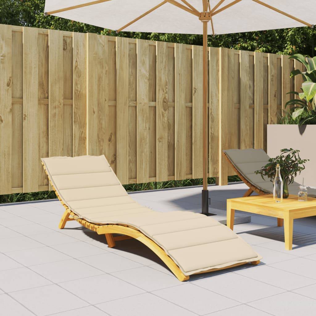 ComfortXL - Matelas Bain de Soleil Tissu Oxford Confortable pour Transat de Piscine Beige 200x50cm – ComfortXL Outdoor Living