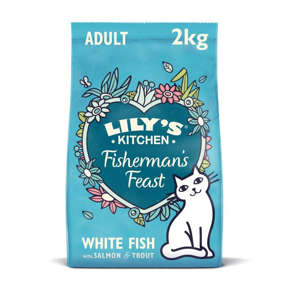 CROQUETTES CHAT SANS CEREALES ADULTE POISSON - LILY'S KITCHEN 2 kg