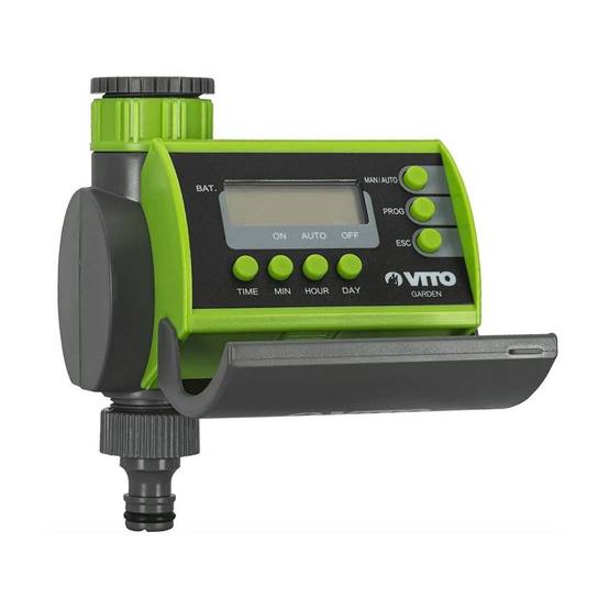 Programmateur d'arrosage Automatique 15 Programmes 8 bar Raccords 3/4-1" VITO - Imagen 1