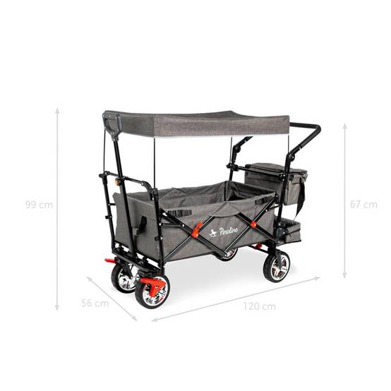 Chariot Multifonction 'AddPlus' avec Frein en Gris Chic - Image 3