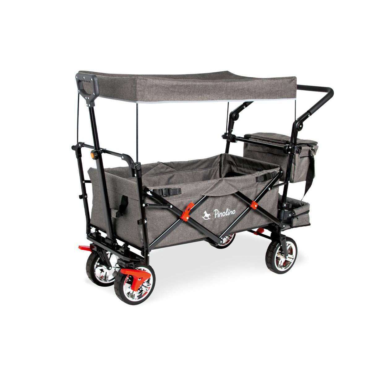 Chariot Multifonction 'AddPlus' avec Frein en Gris Chic - Image 1
