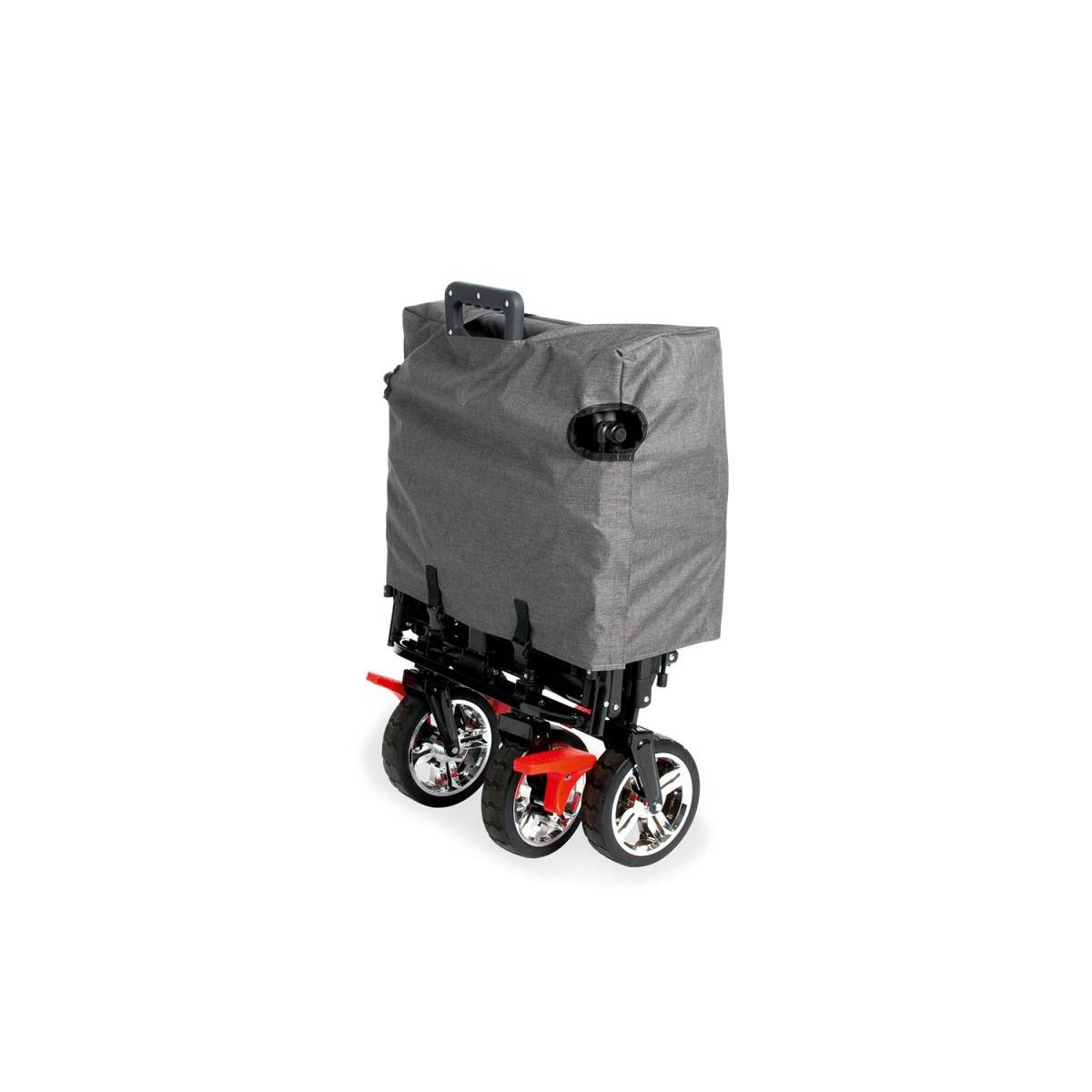 Chariot Multifonction 'AddPlus' avec Frein en Gris Chic - Image 2