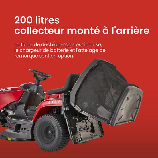 Tracteur de pelouse à essence Mountfield MTF 84M Coupe large 84 cm, bac 200 L - STIGA - Image 5