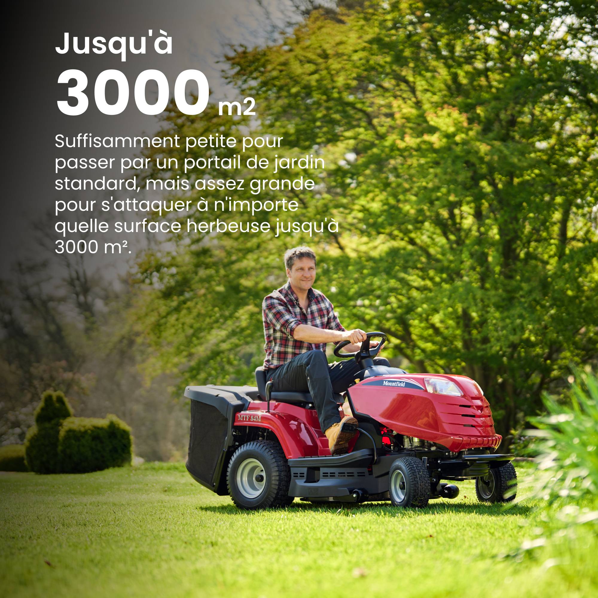 Tracteur de pelouse à essence Mountfield MTF 84M Coupe large 84 cm, bac 200 L - STIGA - Image 7